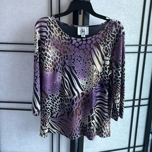 Clint Honolulu 3/4 sleeve Blouse Top